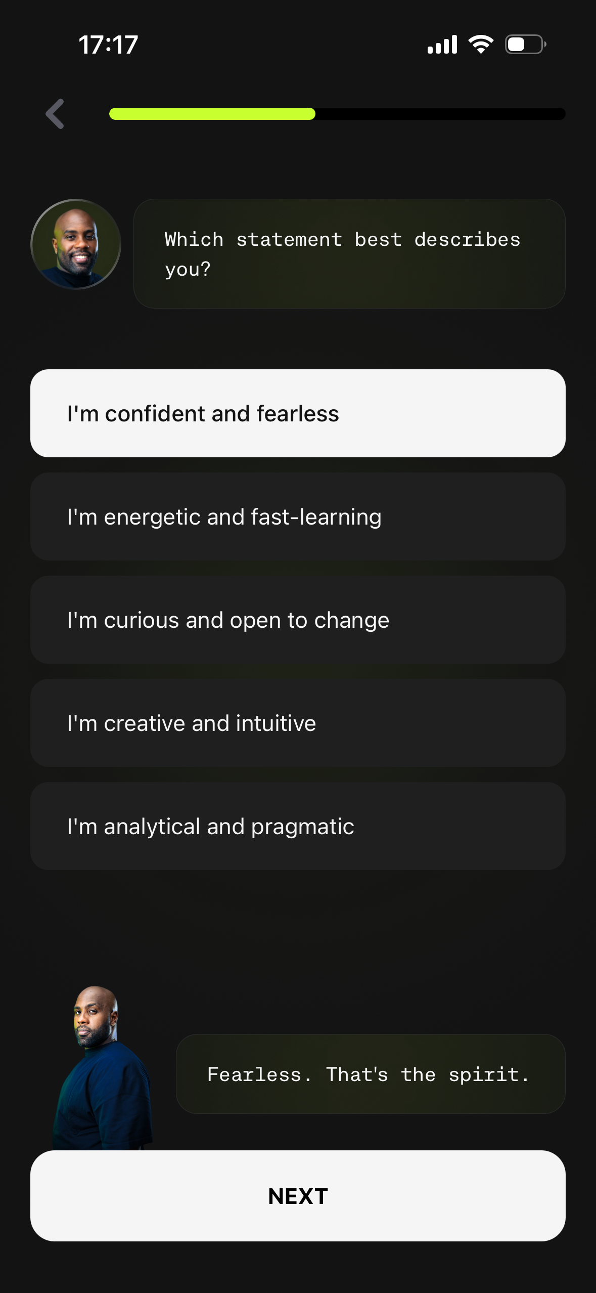 Onboarding step 6